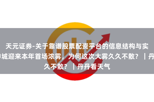 天元证券-关于靠谱股票配资平台的信息结构与实盘表现 申城迎来本年首场浓雾，为何这次大雾久久不散？｜丹丹看天气