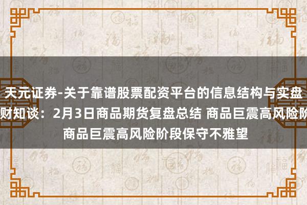 天元证券-关于靠谱股票配资平台的信息结构与实盘表现 懒东谈主财知谈：2月3日商品期货复盘总结 商品巨震高风险阶段保守不雅望